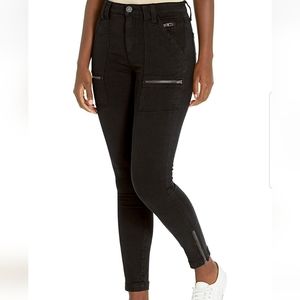 JOIE JEANS blue stretch zippered ankle zippered pocket ankle jeans pants